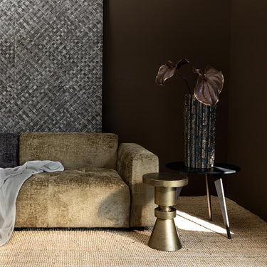 Beistelltisch aus Eisen mit runder MDF - Platte und handgearbeitetem Design – Werdy | PTMD - Esszett Luxury | Stilvolles Wohnen mit Charakter