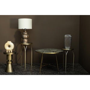 Beistelltisch aus Eisen in Gold mit Spiegeloberfläche und Fairy - Design – Rikka | PTMD - Esszett Luxury | Stilvolles Wohnen mit Charakter