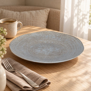 Plate made of porcelain, round design, dishwasher-safe L – Kaylaa | PTMD