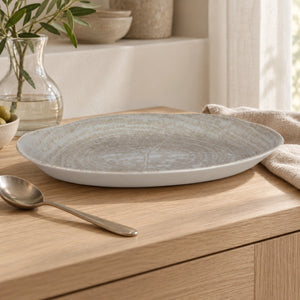 Porcelain Plate, Oval Shape, Decorative Structure & Robust Quality S – Kaylaa | PTMD