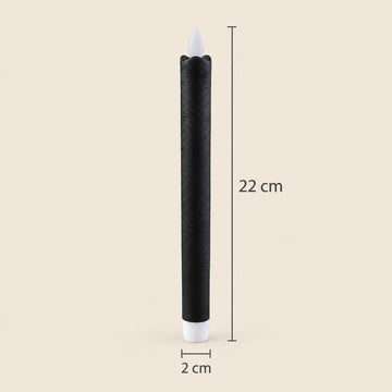 LED-Stabkerzen mit beweglicher Flamme, 22 cm hoch | PTMD