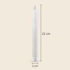 LED taper candle with moving flame and timer function battery operated - Led | PTMD