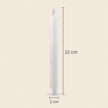 LED-Stabkerzen mit beweglicher Flamme, 22 cm hoch | PTMD