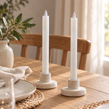 LED-Stabkerzen mit beweglicher Flamme, 22 cm hoch | PTMD