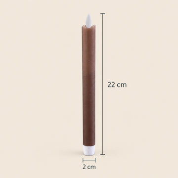 LED-Stabkerzen mit beweglicher Flamme, 22 cm hoch | PTMD