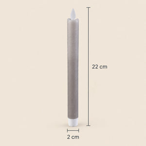 LED taper candle with moving flame and timer function battery operated - Led | PTMD