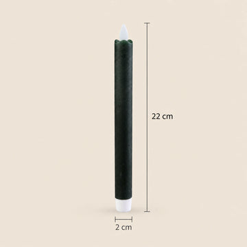 LED-Stabkerzen mit beweglicher Flamme, 22 cm hoch | PTMD