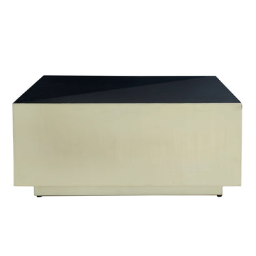 Couchtisch aus Eisen mit quadratischem Schwarzglanz - Design – Irvy | PTMD - Esszett Luxury | Stilvolles Wohnen mit Charakter