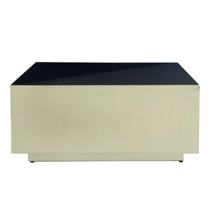 Couchtisch aus Eisen mit quadratischem Schwarzglanz - Design – Irvy | PTMD - Esszett Luxury | Stilvolles Wohnen mit Charakter