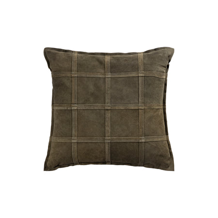 Pillow Green Suede Checked with Zipper L – Cobie | PTMD image