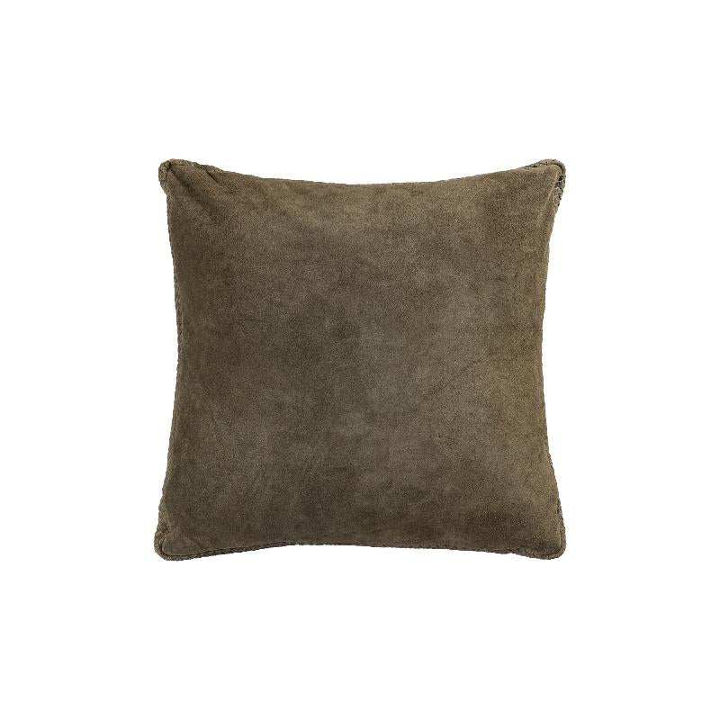 Cushion - Green Suede, Zipper, Polyester Filling, L – Suky | PTMD