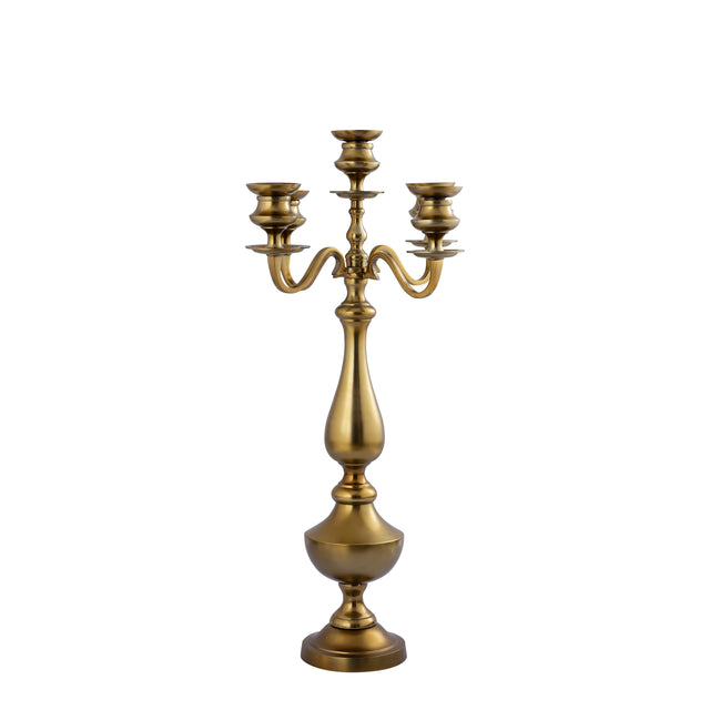 Kerzenhalter aus Aluminium mit Struktur Dreibeinbasis & handveredeltem Finish – Manuelle | PTMD - Esszett Luxury | Stilvolles Wohnen mit Charakter
