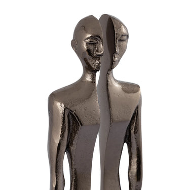 Aluminum statue with silver half-figure design size S – Ilsee | PTMD
