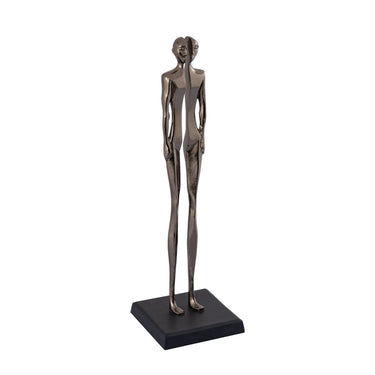 Aluminum statue with silver half-figure design size S – Ilsee | PTMD
