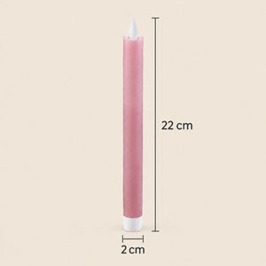 LED taper candle with moving flame and timer function battery operated - Led | PTMD