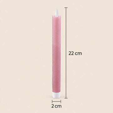 LED-Stabkerzen mit beweglicher Flamme, 22 cm hoch | PTMD