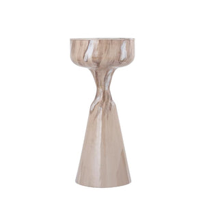 Side table – Iron, round, cream, glossy, hand-finished, S – Maran Cream | PTMD
