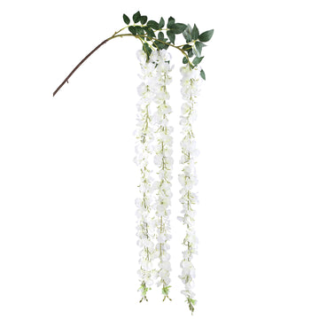 künstliche blume Glyzinie hängend mit filigraner Struktur und dekorativer Ausführung – Garden Flower | PTMD - Esszett Luxury | Stilvolles Wohnen mit Charakter