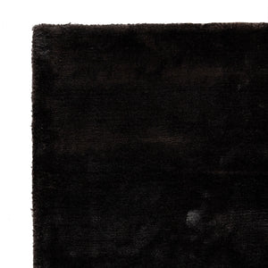 Teppich – Viskose, Gewebtes Design, Rechteckige Form, Schwarz XL – Flavia | PTMD