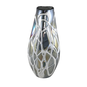 Vase aus massivem Glas mit organischer Form & dekorativer Oberflächenstruktur L – Conck | PTMD - Esszett Luxury | Stilvolles Wohnen mit Charakter