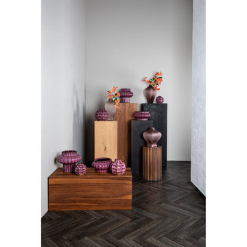 Vase – Rote Farbe, Keramik Material, Runde Form – Evys | PTMD