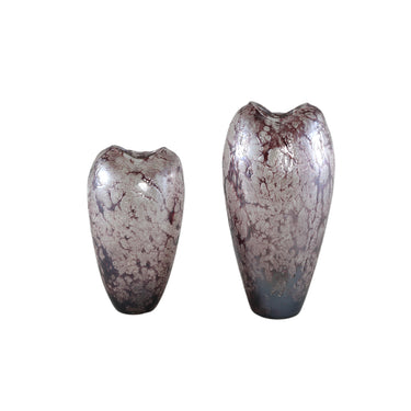 Vase aus massivem Glas, rundes Design, strukturierte Oberfläche – Michellee L | PTMD - Esszett Luxury | Stilvolles Wohnen mit Charakter