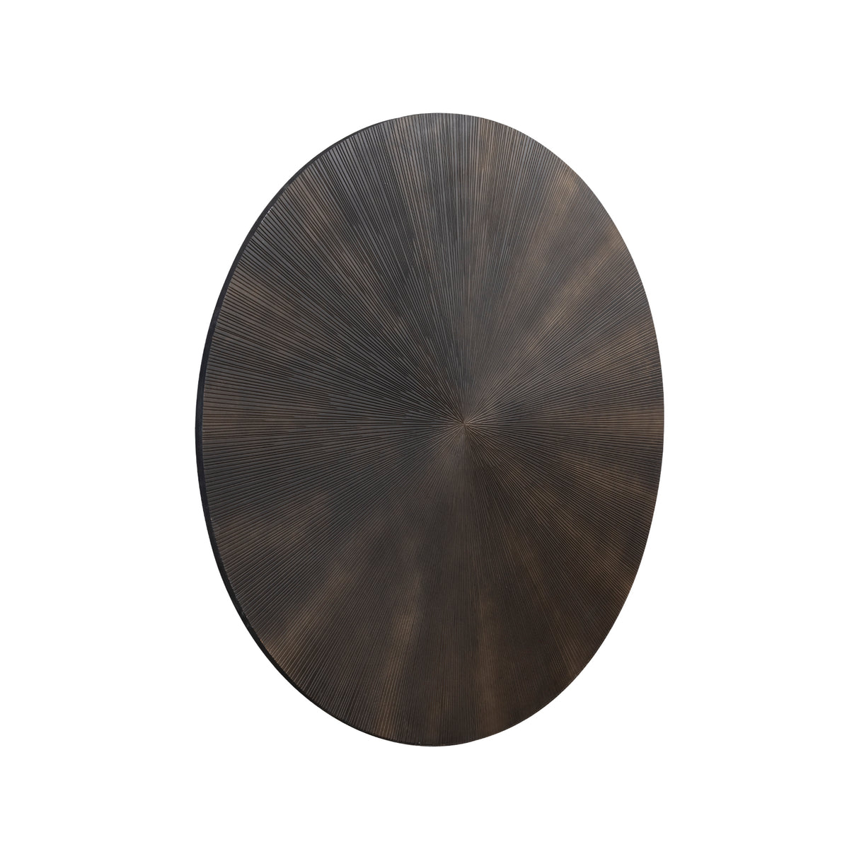 Wandpaneel – Geschnitztes Design, Runde Form, MDF Material, Schwarz – Zapp | PTMD
