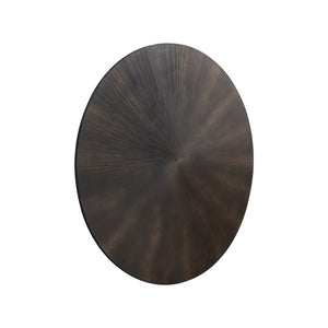Wandpaneel – Geschnitztes Design, Runde Form, MDF Material, Schwarz – Zapp | PTMD