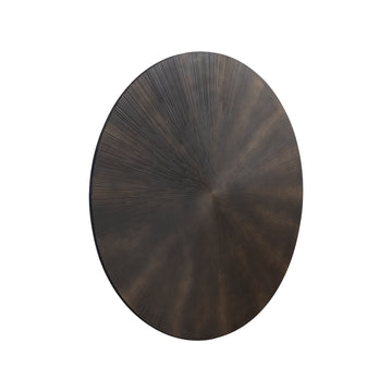 Wandpaneel – Geschnitztes Design, Runde Form, MDF Material, Schwarz – Zapp | PTMD
