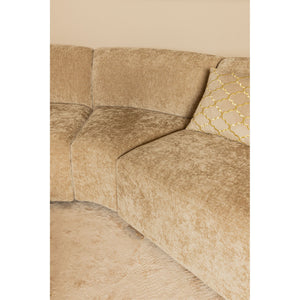 Ecksofa – creme Oberfläche, Stoffbezug, Eckelement Modul – Lujo | PTMD