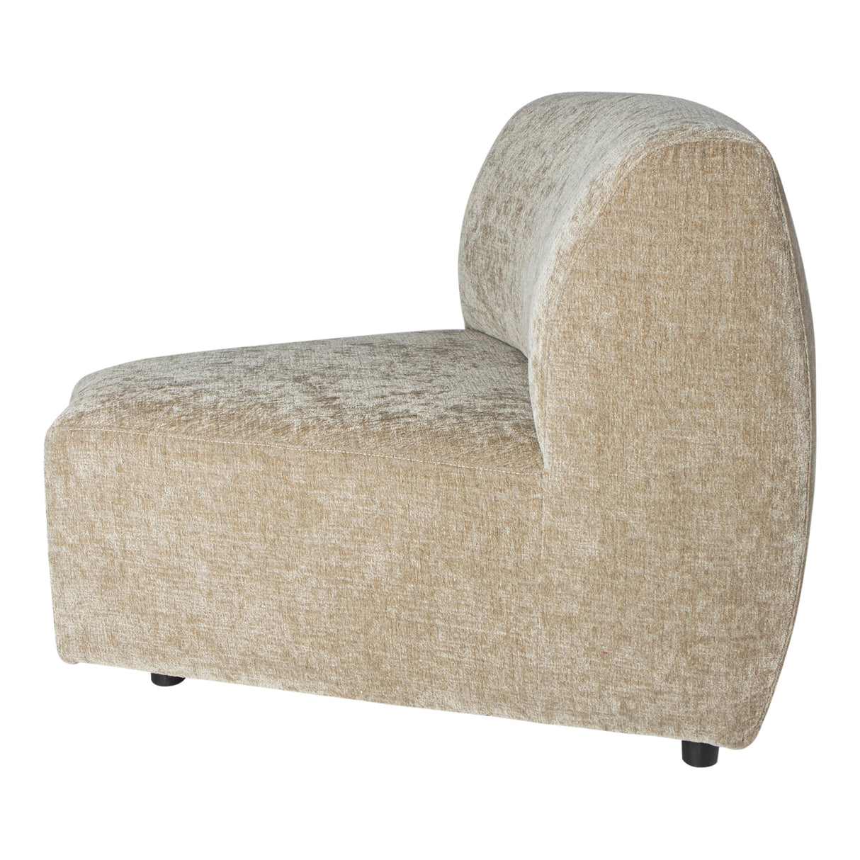 Ecksofa – creme Oberfläche, Stoffbezug, Eckelement Modul – Lujo | PTMD