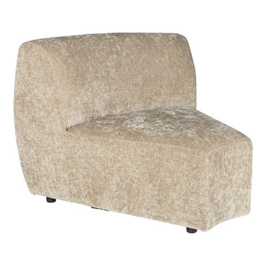 Ecksofa – creme Oberfläche, Stoffbezug, Eckelement Modul – Lujo | PTMD