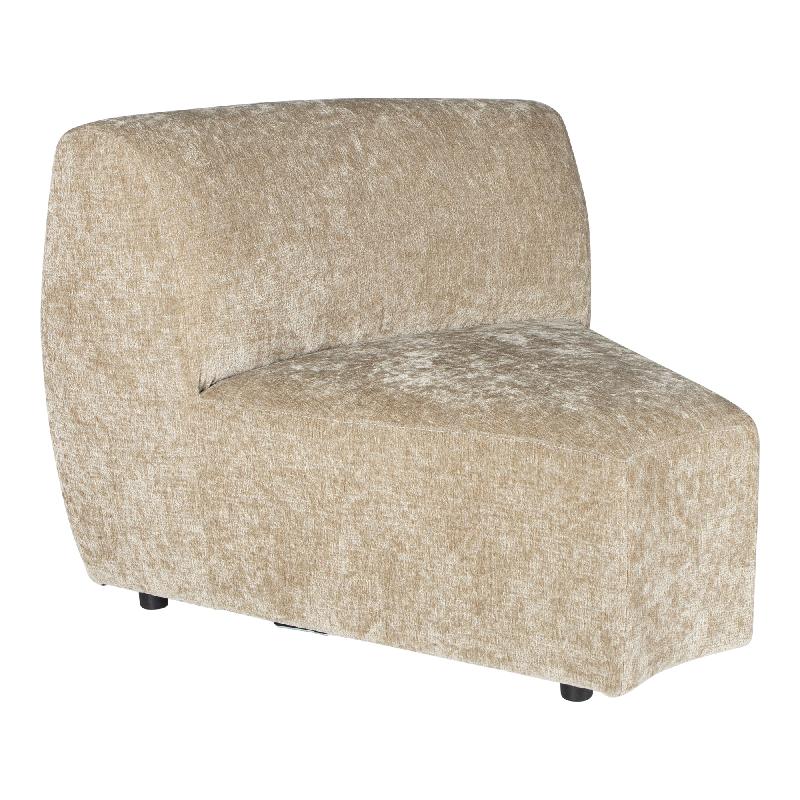 Ecksofa – creme Oberfläche, Stoffbezug, Eckelement Modul – Lujo | PTMD