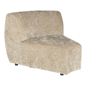 Ecksofa – creme Oberfläche, Stoffbezug, Eckelement Modul – Lujo | PTMD