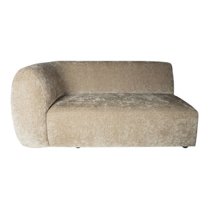 Sofa – Fiore Stoffbezug, Gepolsterte Sitzfläche, Linke Armlehne – Lujo | PTMD
