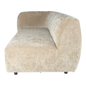Sofa – Fiore Stoffbezug, Gepolsterte Sitzfläche, Linke Armlehne – Lujo | PTMD