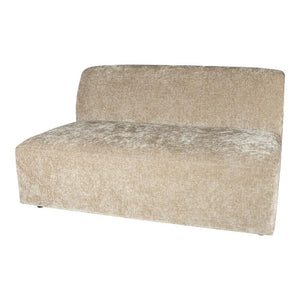 Sofa – creme Oberfläche, Stoffbezug, Zweisitzer Modul – Lujo | PTMD