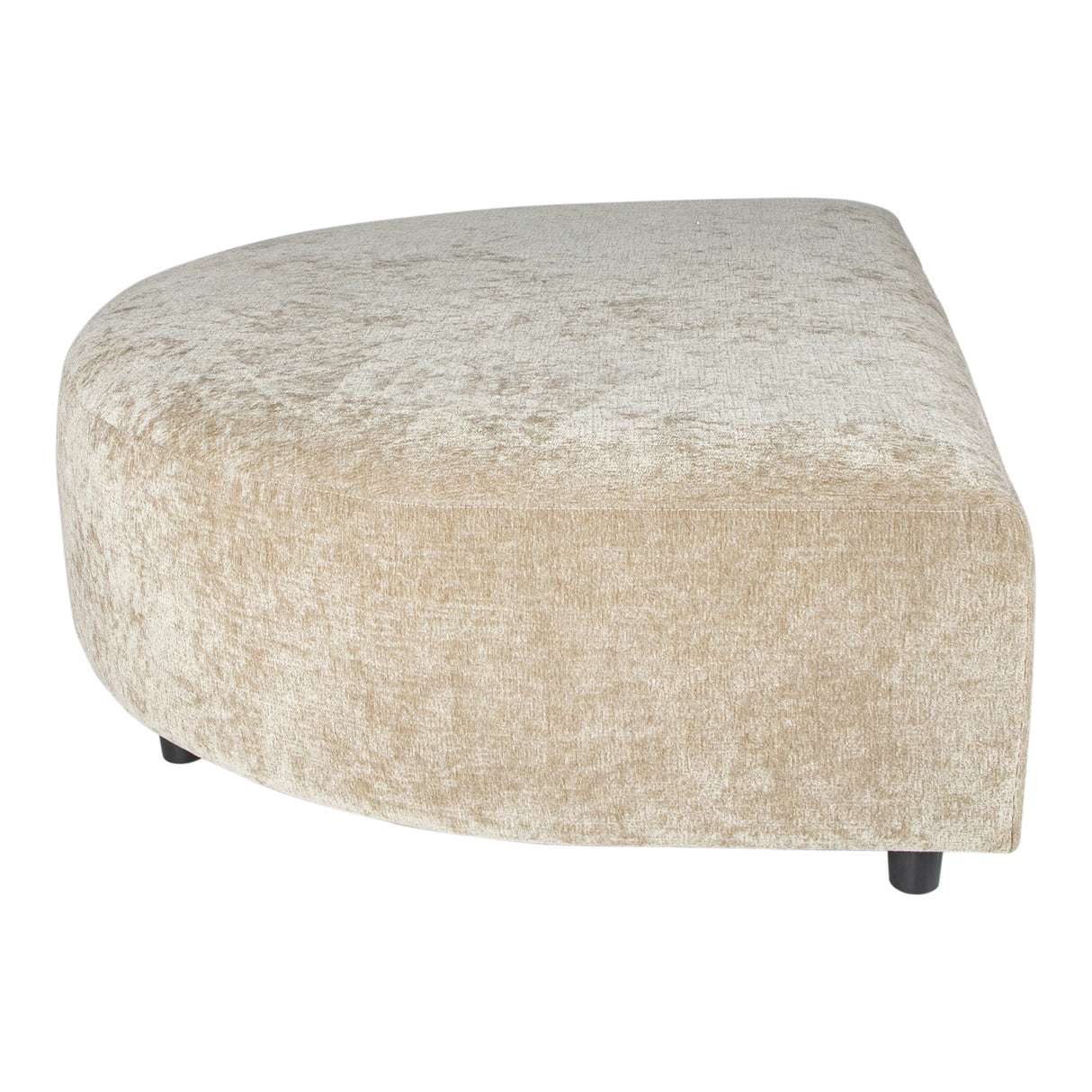 Sofa – creme Oberfläche, Stoffbezug, Longchair Pouf – Lujo | PTMD