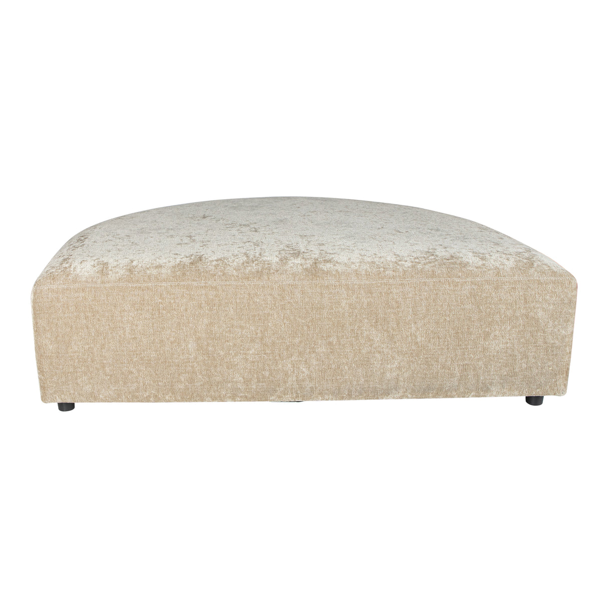 Sofa – creme Oberfläche, Stoffbezug, Longchair Pouf – Lujo | PTMD