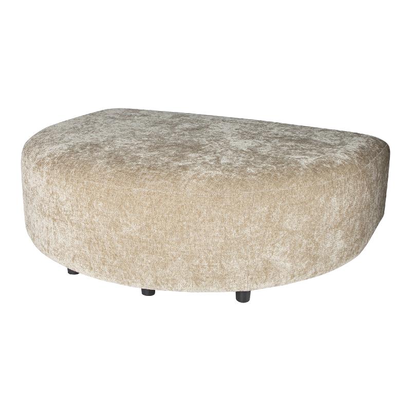 Sofa – creme Oberfläche, Stoffbezug, Longchair Pouf – Lujo | PTMD