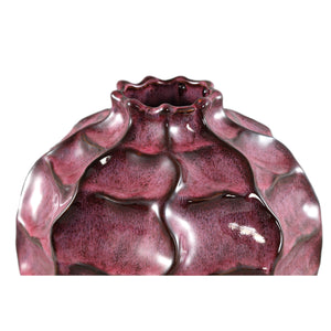 Vase - Evy's Red Ceramic Vase 22.0 x 22.0 x 21.0 cm