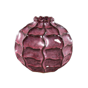 Vase - Evy's Red Ceramic Vase 22.0 x 22.0 x 21.0 cm
