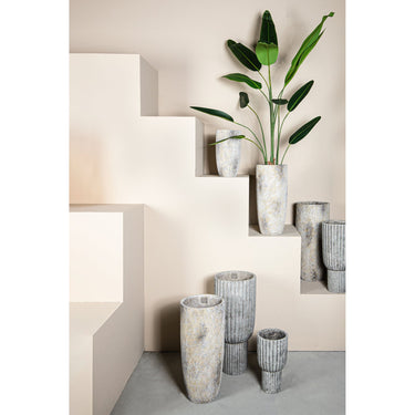 Zementtopf - Linc Grey 24.0 x 24.0 x 55.0 cm - Esszett Luxury | Stilvolles Wohnen mit Charakter
