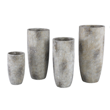 Zementtopf - Linc Grey 24.0 x 24.0 x 55.0 cm - Esszett Luxury | Stilvolles Wohnen mit Charakter