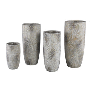 Zementtopf - Linc Grey 24.0 x 24.0 x 55.0 cm - Esszett Luxury | Stilvolles Wohnen mit Charakter