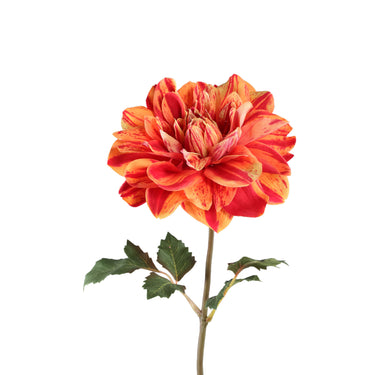 Kunstblume aus Polyester mit Dahlienblüte & zweifarbigen Blättern – Dahlia Flower | PTMD - Esszett Luxury | Stilvolles Wohnen mit Charakter