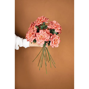 Kunstblume aus Polyester & Stoff mit Rosen - Spray & Blattdetail – Rose Flower | PTMD - Esszett Luxury | Stilvolles Wohnen mit Charakter