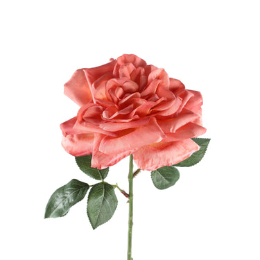 Kunstblume aus Polyester & Stoff mit Rosen - Spray & Blattdetail – Rose Flower | PTMD - Esszett Luxury | Stilvolles Wohnen mit Charakter