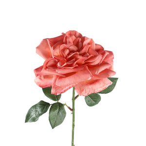 Kunstblume aus Polyester & Stoff mit Rosen - Spray & Blattdetail – Rose Flower | PTMD - Esszett Luxury | Stilvolles Wohnen mit Charakter