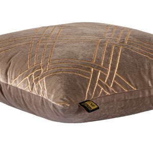 Kissen aus Samt mit Ziersteppung samtiger Haptik feiner Struktur & handveredeltem Finish – Cerine | PTMD - Esszett Luxury | Stilvolles Wohnen mit Charakter